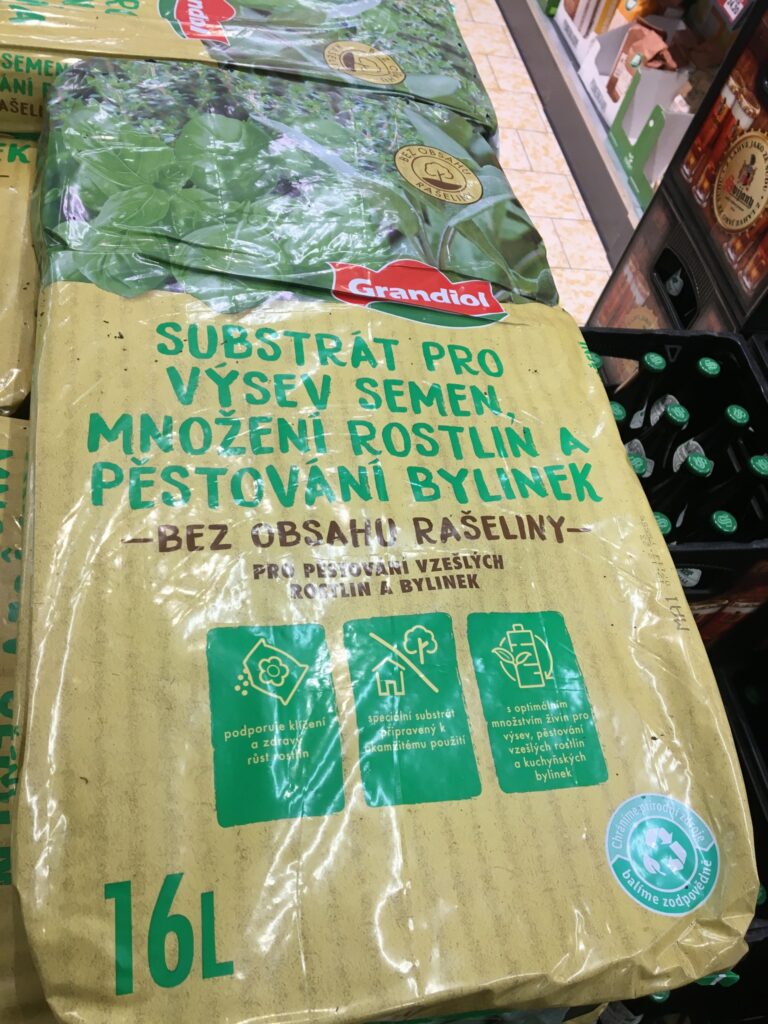 výsevní substrát bez rašeliny LIDL